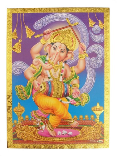 Gold foil embossed hindu - gold,