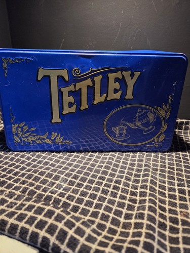 Vintage tetley blue and gold - and,