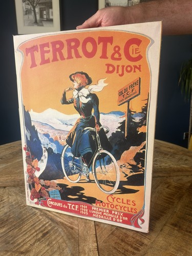 Vintage terrot cycles poster - cycles,
