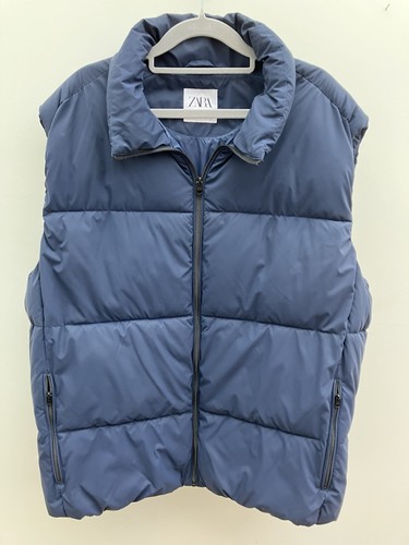 Zara man blue puffer gilet - zara,