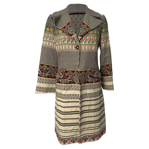 Etro mixed jacquard trench - mixed,