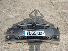 VAUXHALL INSIGNIA MKI FRONT BUMPER  with Fog lights GREY Z195 2013-2017 Damaged 