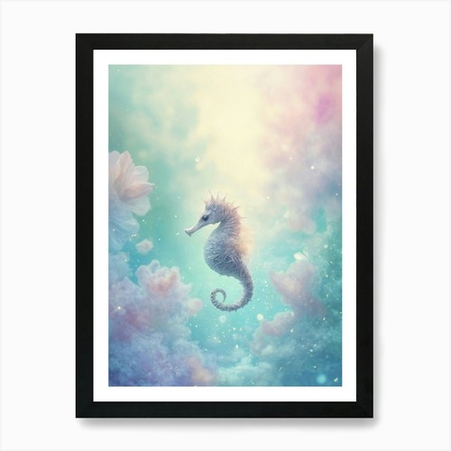 Little seahorse art print - little,