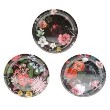 Round Serving Tray Metal Plate