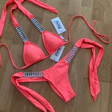 Diamanté Bikini Like Beach Bunny Bahimi Towie Ibiza Brazilian Rhinestone 6 - 10