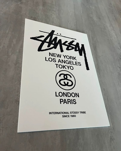 Stussy rigid pvc print white - pvc,