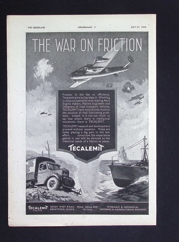 Original 1944 advert - 1944, tecalemit