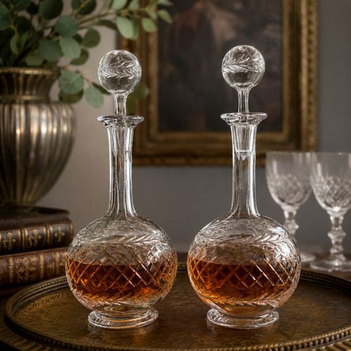 Antique pair thomas webb - pair,