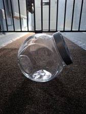 Pasabahce Glass Sweet Biscuit Cookie Pasta Storage Jar Tilting With Plastic Lid