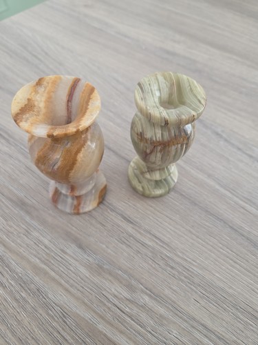 Marble bud vases 008 - vases, x2