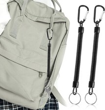 2 Pcs Fishing Coiled Lanyard with Carabiner for Securing Pliers , forceps