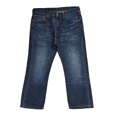 Levi's 505 Dark Blue Straight Denim Jeans UK Men's XL W36 L32 J536