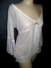 Claire Pettibone Luxury Lingerie Lace Jacket Lilac Lucina & Megan Thong New Vtg