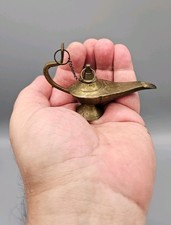 Mini Aladin Genie Oil lamps Brass Magic Aladdin Middle Eastern 