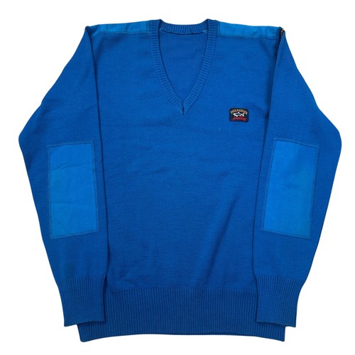 Paul shark blue v neck - &,