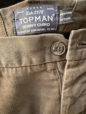 Topman Black Skinny Chinos Size 34