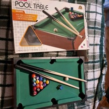 50cm Mini Pool Table Set Desktop Snooker Table Lightweight Gift 1inch Balls
