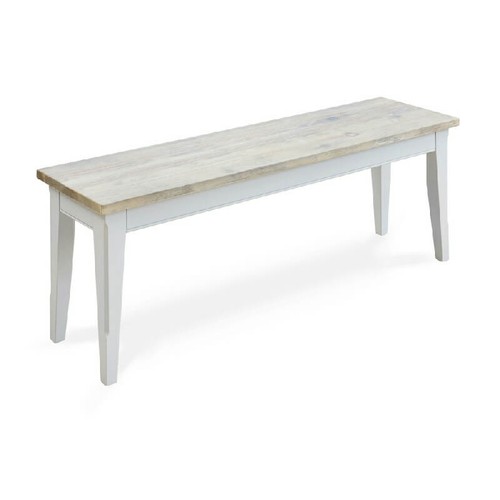 Grey painted dining bench - grey,