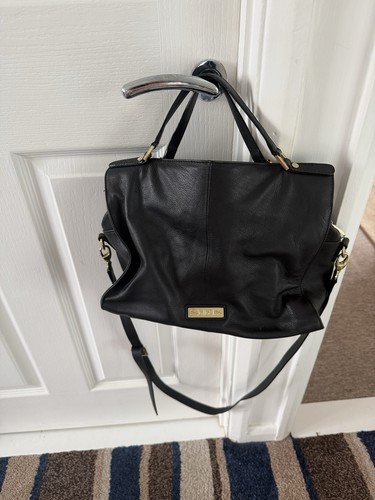 Biba black leather - leather, handbag