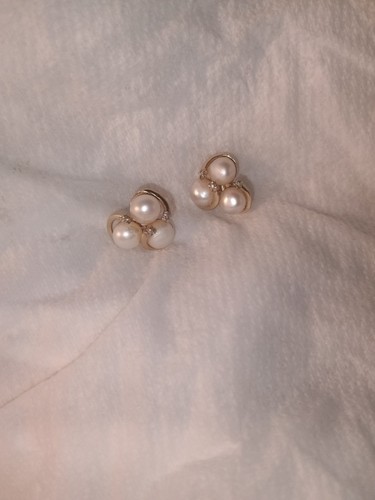 10k solid gold vintage pearl - gold,