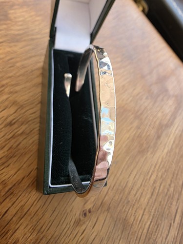 925 solid silver bangle - 925,