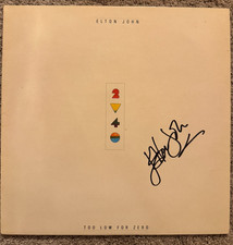 Elton John Hand Signed Too Low