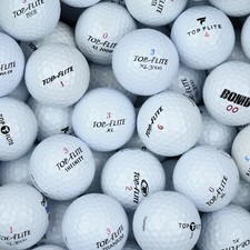 Top Flite Lake Golf Balls Grade A Golf Lake Balls White & Mixed Colours 12-100pk