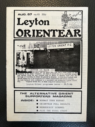 Leyton orientear fanzine - leyton,