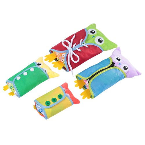 4pcs plush owl dressing toy - 4pcs,