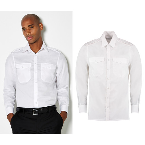 Kustom kit pilot shirt long - pilot,