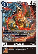 Digimon Greymon [BT21-057] [World Convergence] Near Mint