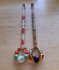 2 Wood Lace Bobbins. By Sarah