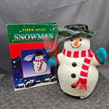 Fiber Optic Snowman Vintage