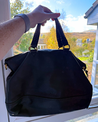 Mulberry black leather duffle - mulberry,