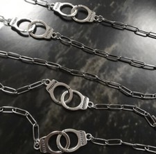 Freedom Chocker Handcuffs Chain Bdsm Jewellery Necklace