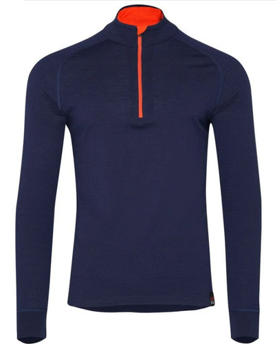 Isobaa zip neck - 100%, merino