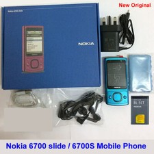 100% Genuine Original Nokia 6700 Slide,6700s GSM 3G 5MP Unlock Mobile Phone Blue