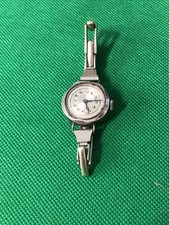 Vintage 925 Silver Swiss Made Wind Up Working Ladies Watch DS maker