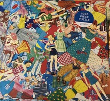 GALISON Vintage Paper Dolls Jigsaw Puzzle 1000 Pieces Complete
