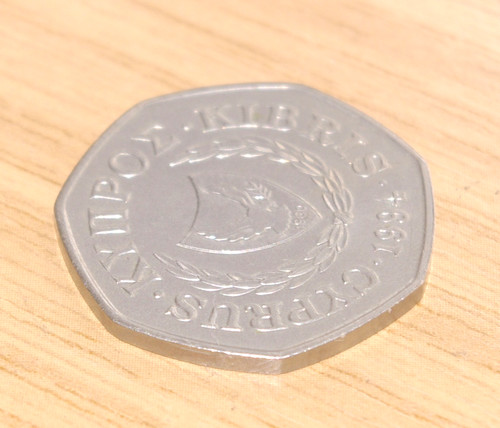 Cyprus 50p coin - 50p, dated