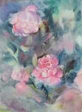 Original Rose Watercolor