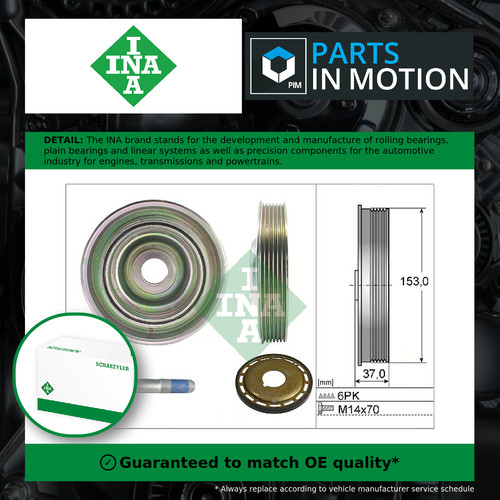 Crankshaft pulley fits - crankshaft,