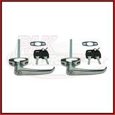 Chrome handle door lock - handle,