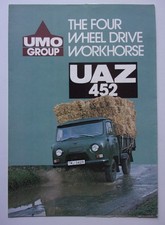 UAZ 452 4WD orig 1977 UK Mkt Sales Brochure - UMO Group Van Truck