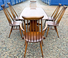 Vintage Ercol Dining Table and 6 Goldsmith Chairs Retro FREE GB DELIVERY🚚🚚🚚🚚