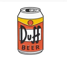 The Simpsons Duff Beer can Cartoon Tv Metal Enamel pin badge