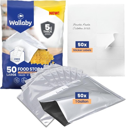 Wallaby 50ct gallon mylar - wallaby, 1