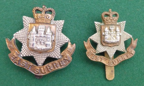 Pair british army cap badges - pair,