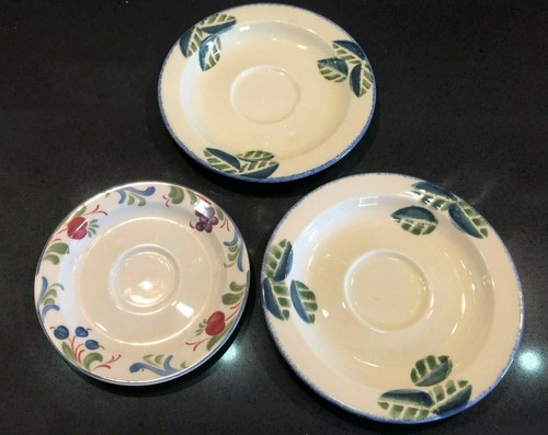 Poole pottery saucers - pottery,