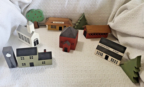 Wooden buildings for display - for,